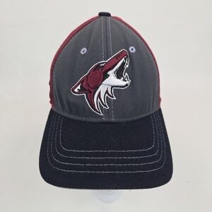 Arizona Cowboys NHL Baseball Cap Hat Mens Z Fit Small Red Gray Hockey Sports